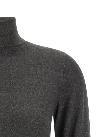 Brunello Cucinelli Grauer Kaschmir-Strickjacke