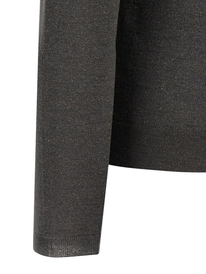 Brunello Cucinelli Grauer Kaschmir-Strickjacke