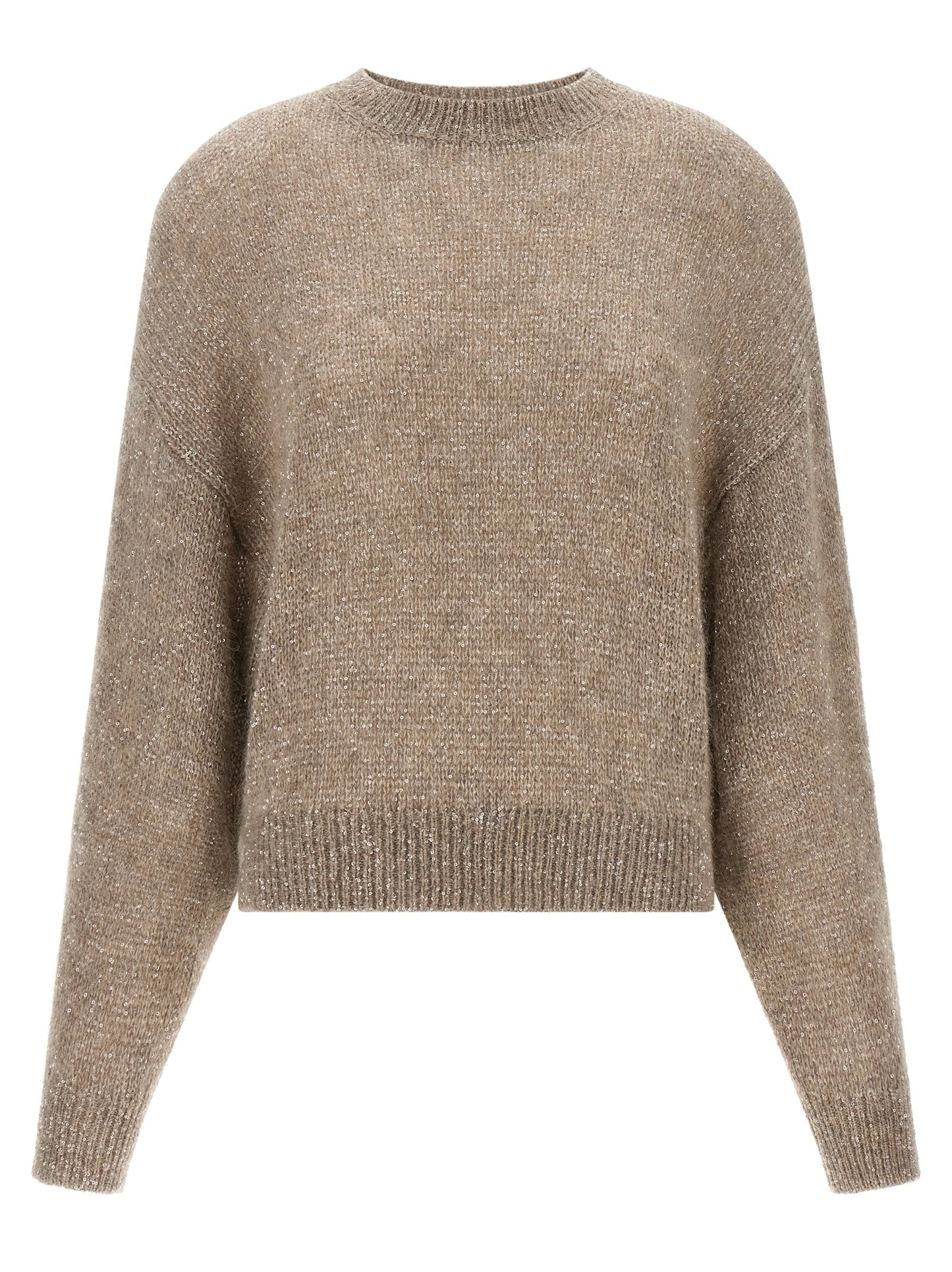 Brunello Cucinelli Beige Polyamid-Strickjacke