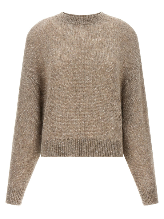Brunello Cucinelli Beige Polyamid-Strickjacke