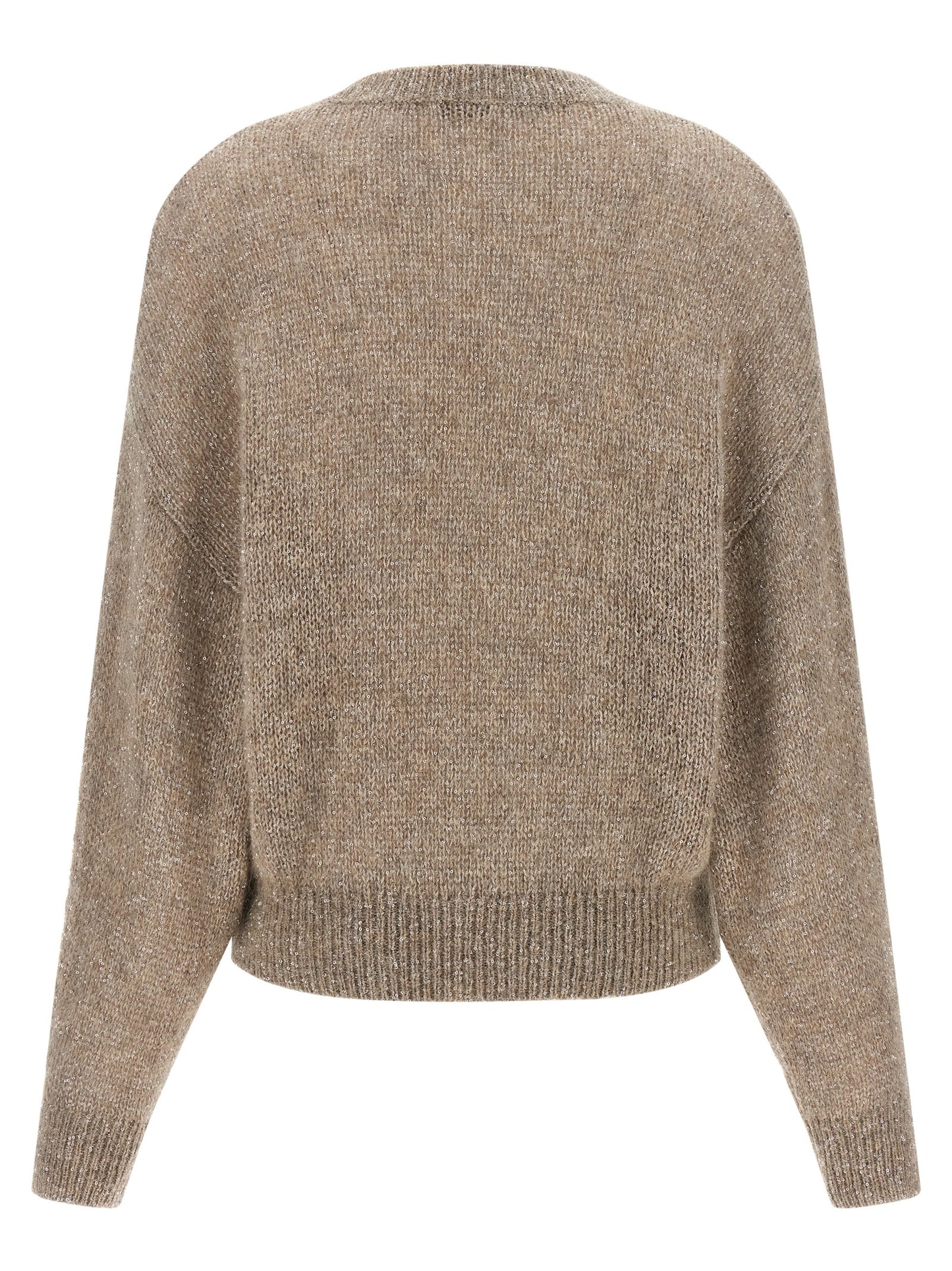 Brunello Cucinelli Beige Polyamid-Strickjacke