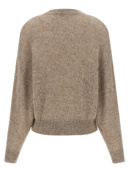 Brunello Cucinelli Beige Polyamid-Strickjacke
