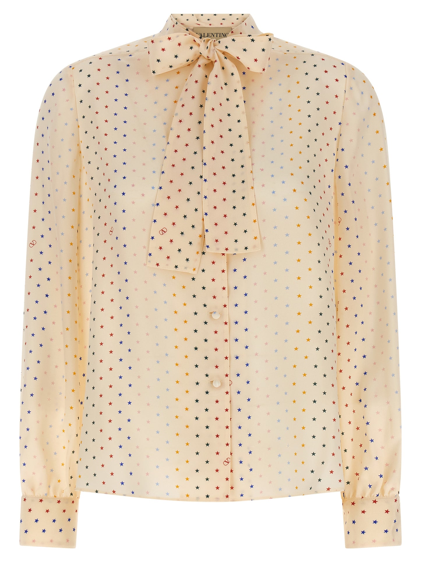 Valentino Garavani Mehrfarbige Seidenbluse