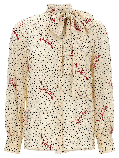 Valentino Garavani Mehrfarbige Seidenbluse