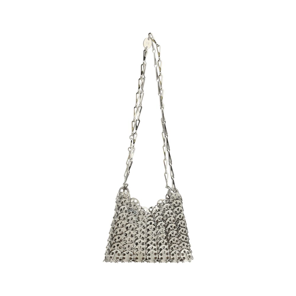 Rabanne Graue Lammleder Schultertasche Ovis Aries Aries