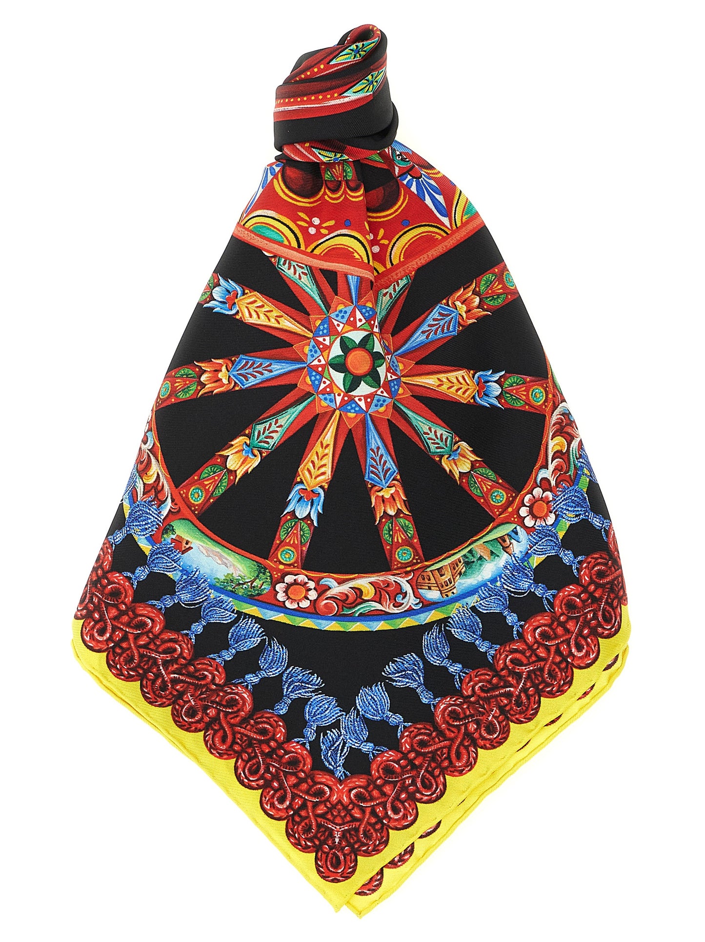 Dolce & Gabbana Mehrfarbiger Seidenschal