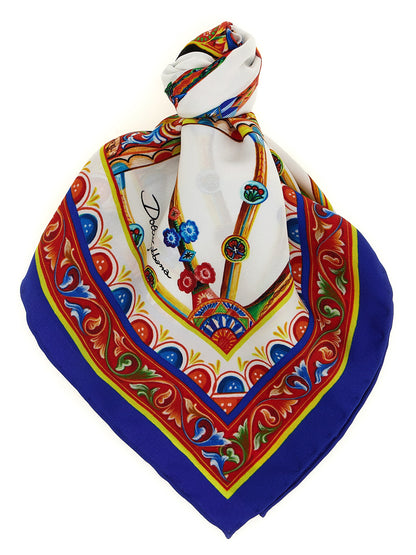 Dolce & Gabbana Mehrfarbiger Seidenschal