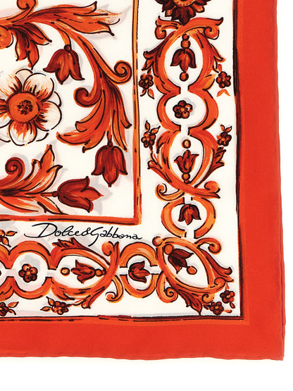 Dolce & Gabbana Orange Seidenschal
