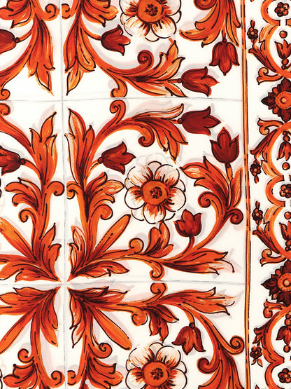 Dolce & Gabbana Orange Seidenschal