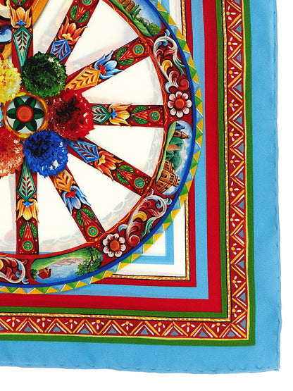 Dolce & Gabbana Mehrfarbiger Seidenschal