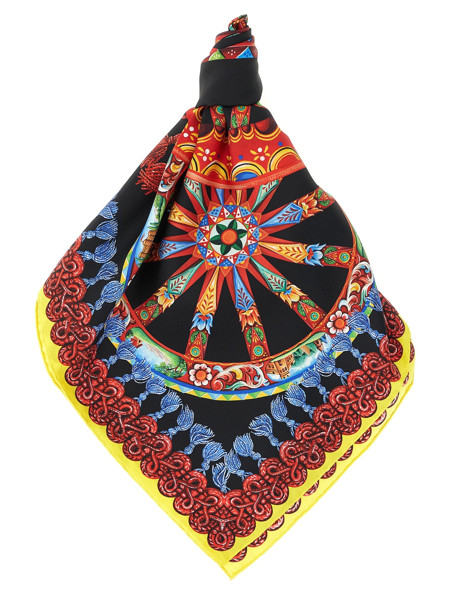 Dolce & Gabbana Mehrfarbiger Seidenschal