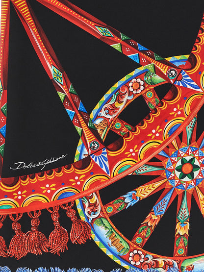Dolce & Gabbana Mehrfarbiger Seidenschal