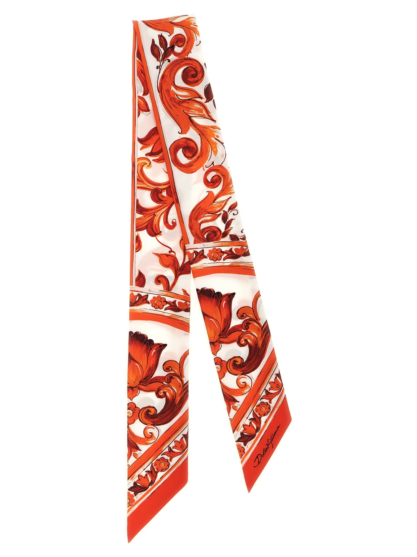 Dolce & Gabbana Orange Seidenschal