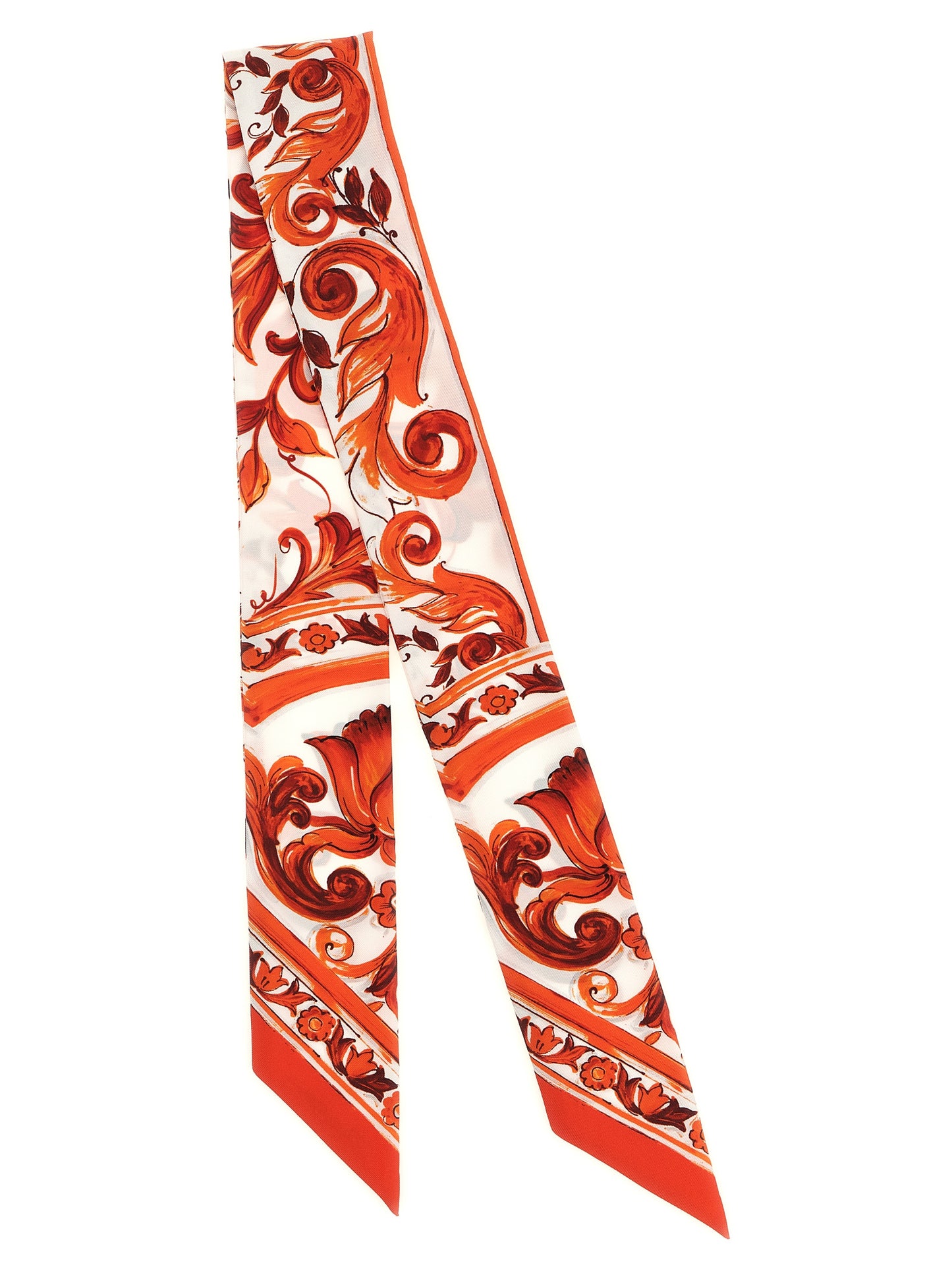 Dolce & Gabbana Orange Seidenschal