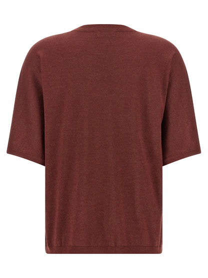 Brunello Cucinelli Kaschmir-Strickjacke in Bordeaux