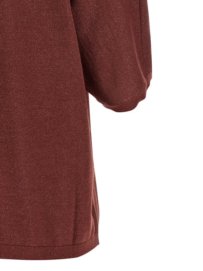 Brunello Cucinelli Kaschmir-Strickjacke in Bordeaux
