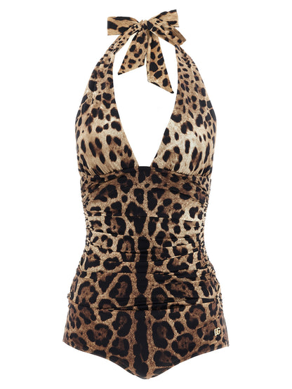 Dolce & Gabbana Brauner Einteiler aus Polyamid
