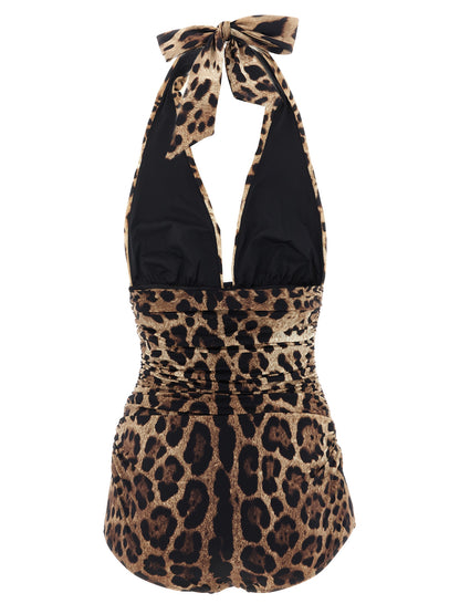 Dolce & Gabbana Brauner Einteiler aus Polyamid