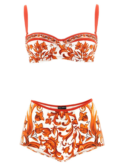 Dolce & Gabbana Orange Polyamid-Bikini