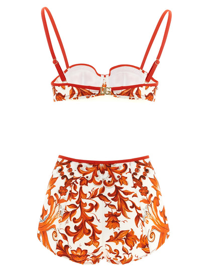 Dolce & Gabbana Orange Polyamid-Bikini