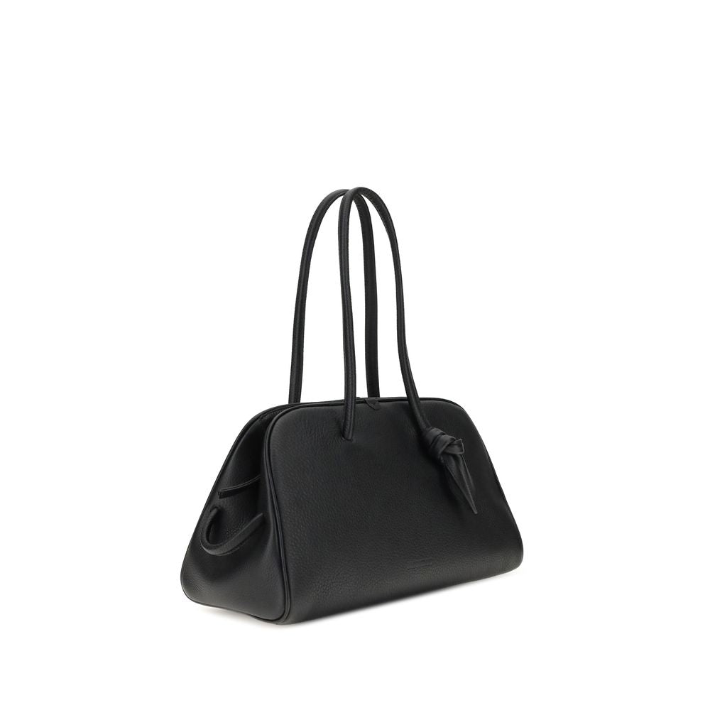 Jacquemus Schwarze Kalbsleder Bos Taurus Handtasche