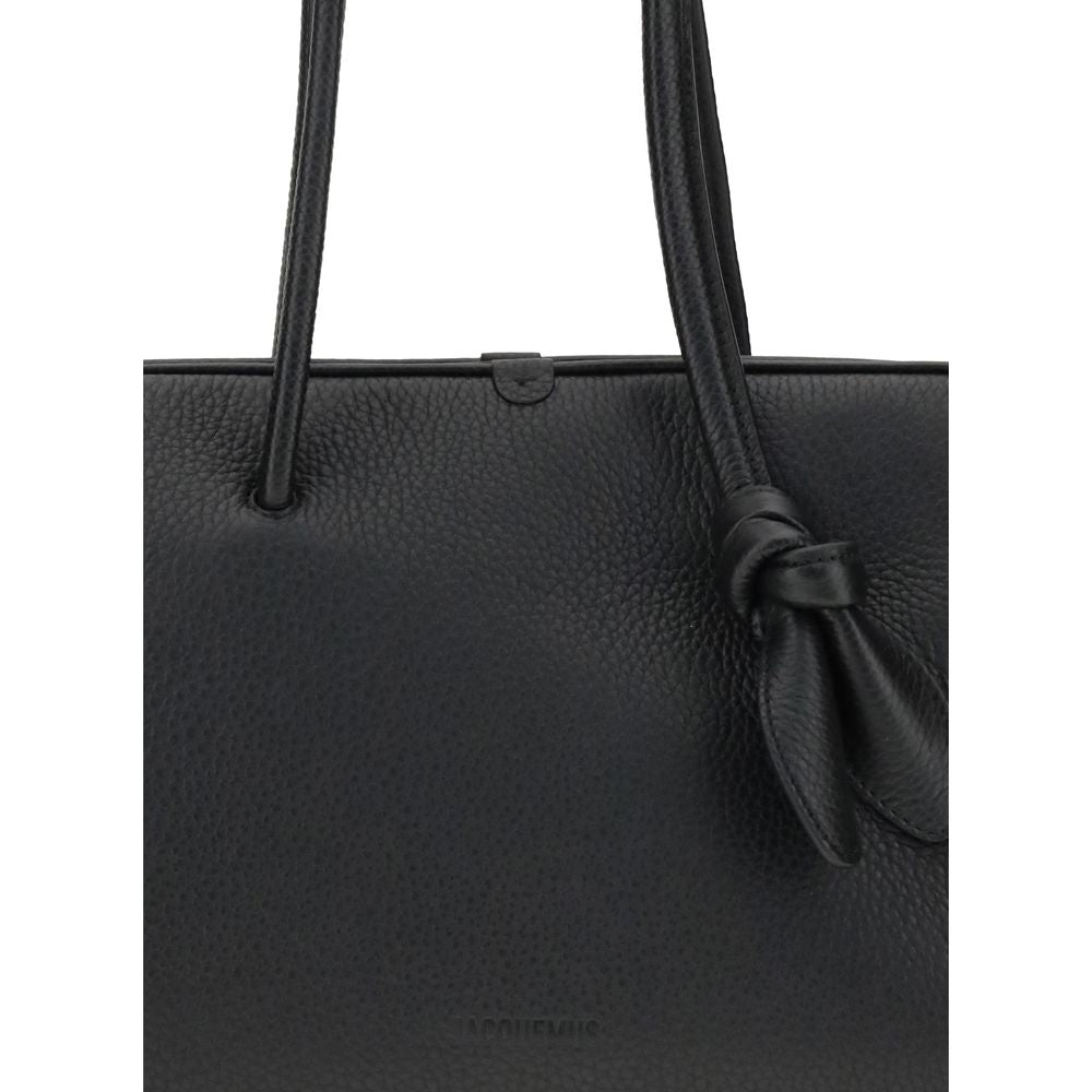 Jacquemus Schwarze Kalbsleder Bos Taurus Handtasche