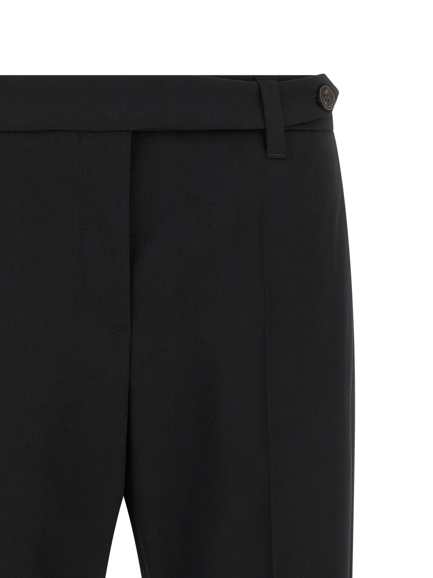 Brunello Cucinelli Schwarze Hose aus reiner Schurwolle