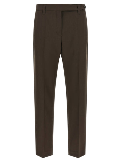 Brunello Cucinelli Braune Hose aus Schurwolle