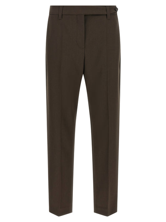 Brunello Cucinelli Braune Hose aus Schurwolle