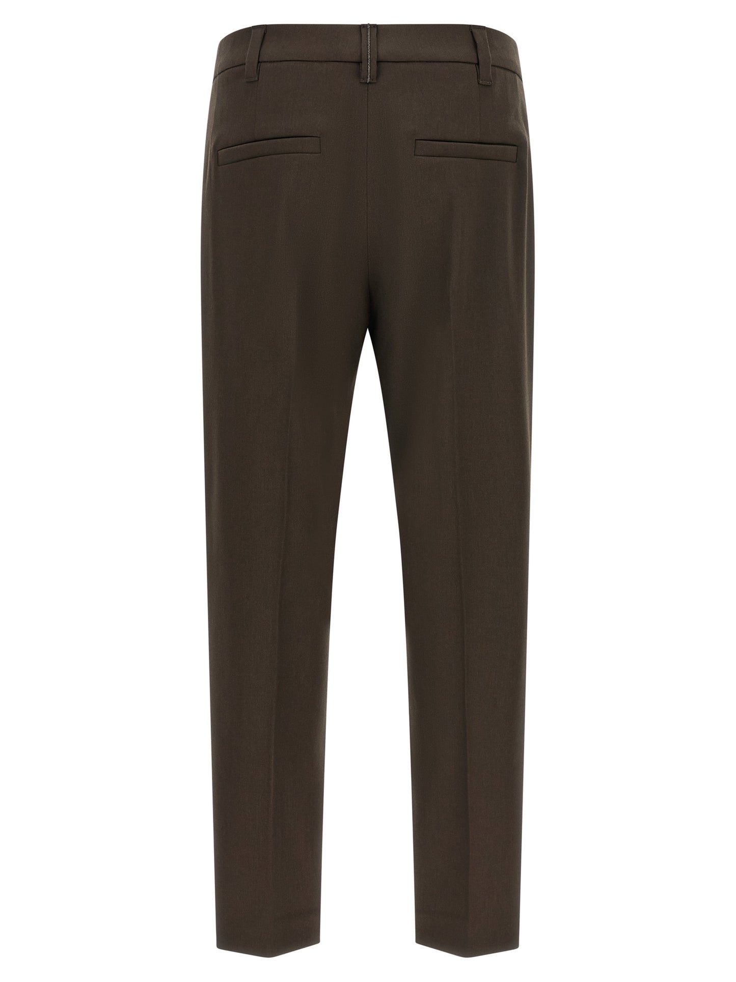 Brunello Cucinelli Braune Hose aus Schurwolle