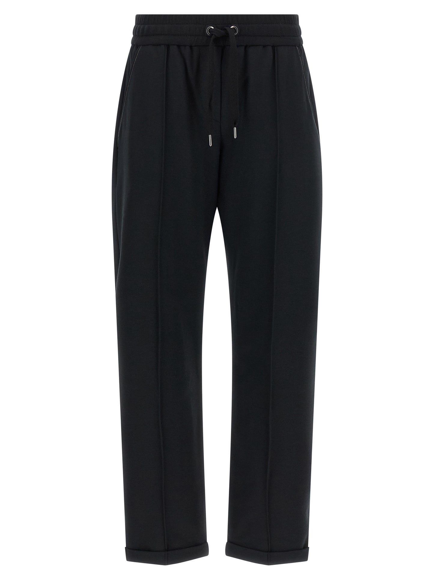 Brunello Cucinelli Schwarze Baumwoll-Jogginghose (Trainingshose)