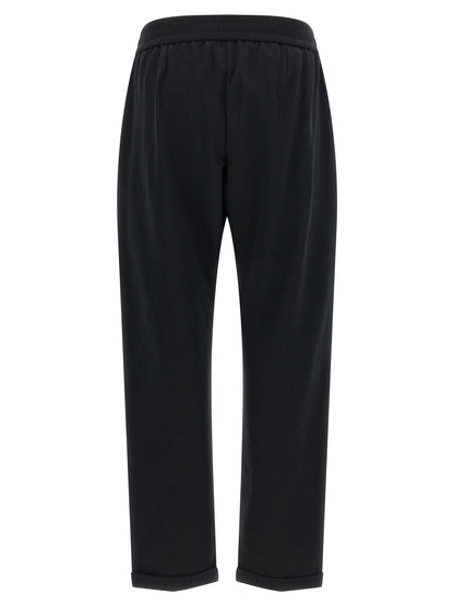 Brunello Cucinelli Schwarze Baumwoll-Jogginghose (Trainingshose)