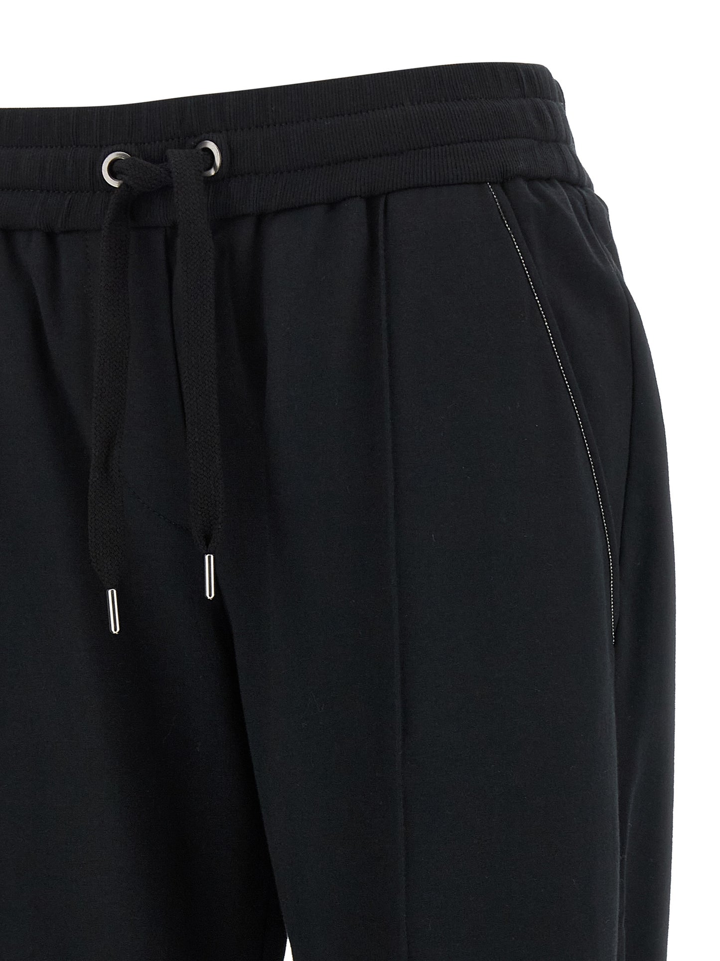 Brunello Cucinelli Schwarze Baumwoll-Jogginghose (Trainingshose)