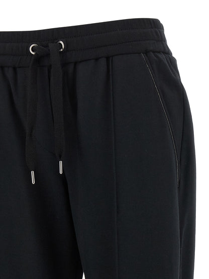 Brunello Cucinelli Schwarze Baumwoll-Jogginghose (Trainingshose)