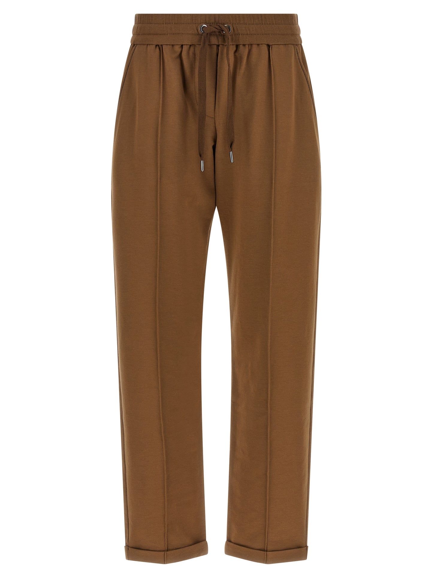 Brunello Cucinelli Braune Baumwoll-Jogginghose (Trainingshose)
