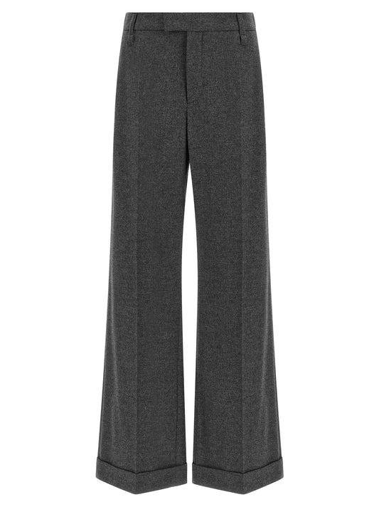 Brunello Cucinelli Graue Hose aus reiner Schurwolle