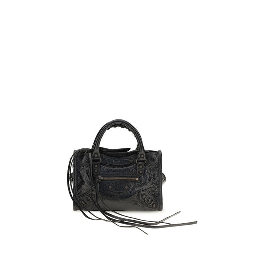 Balenciaga Schwarze Lammleder Schultertasche Ovis Aries Aries