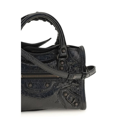 Balenciaga Schwarze Lammleder Schultertasche Ovis Aries Aries