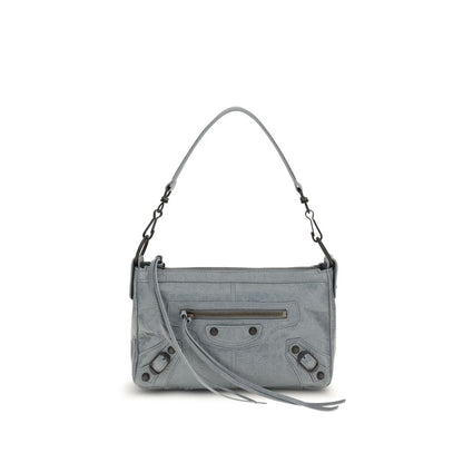 Balenciaga Graue Lammleder Schultertasche Ovis Aries Aries