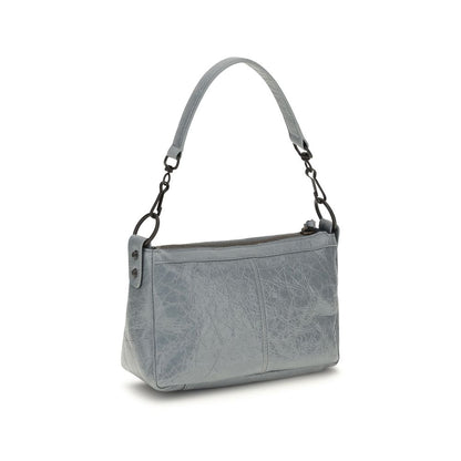 Balenciaga Graue Lammleder Schultertasche Ovis Aries Aries