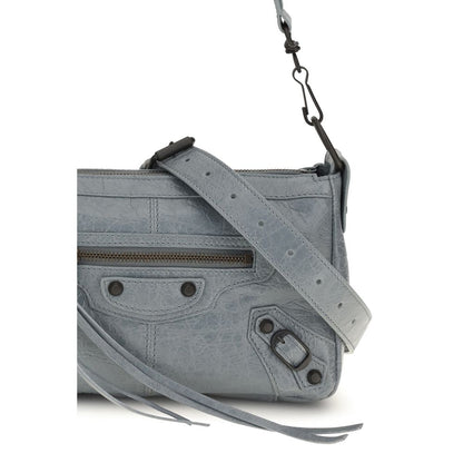 Balenciaga Graue Lammleder Schultertasche Ovis Aries Aries
