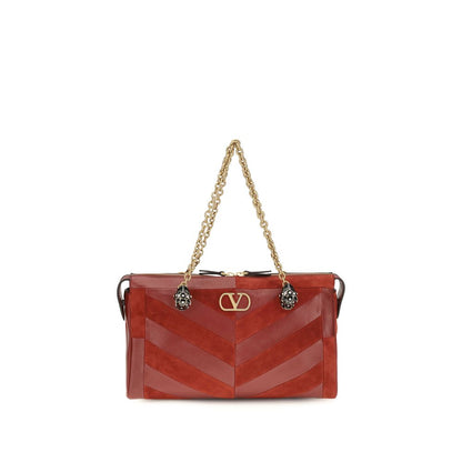 Valentino Garavani Multicolor Calf Leather Bos Taurus Schultertasche