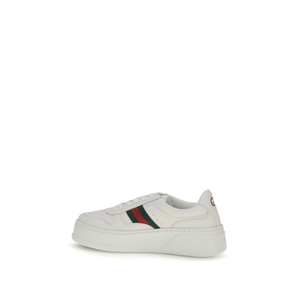 Gucci Weiße Kalbsleder Bos Taurus Chunky Sneaker