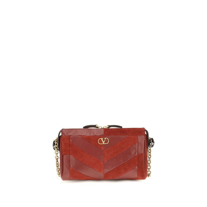 Valentino Garavani Multicolor Calf Leather Bos Taurus Schultertasche