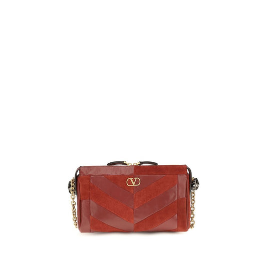 Valentino Garavani Multicolor Calf Leather Bos Taurus Schultertasche