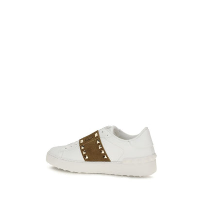 Valentino Garavani Weiße Bos Taurus Kalbsleder Athletic Sneaker
