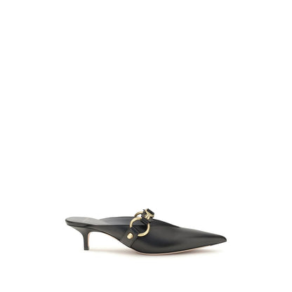 Balenciaga Schwarze Bos Taurus Kalbsleder-Mules