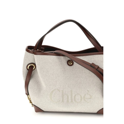Chloé Beige Stoff-Handtasche