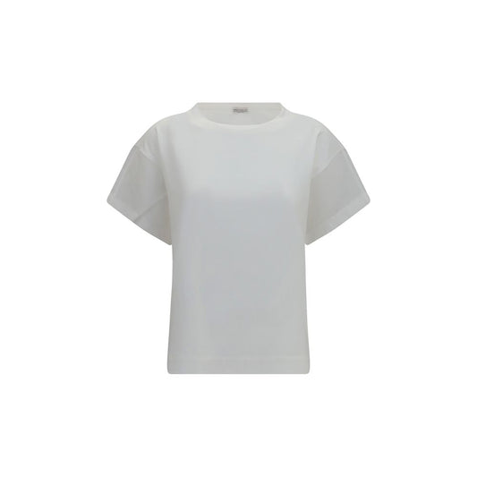 Brunello Cucinelli Weißes Baumwoll-T-Shirt