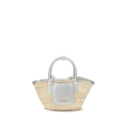 Jacquemus Beige Raffia Handtasche
